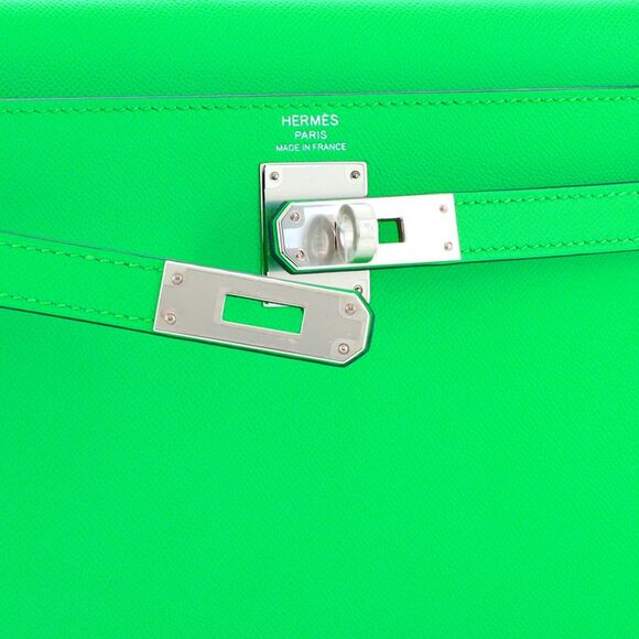 Hermes Kelly Elan Shoulder Bag Madame Green - Picture 7 of 9